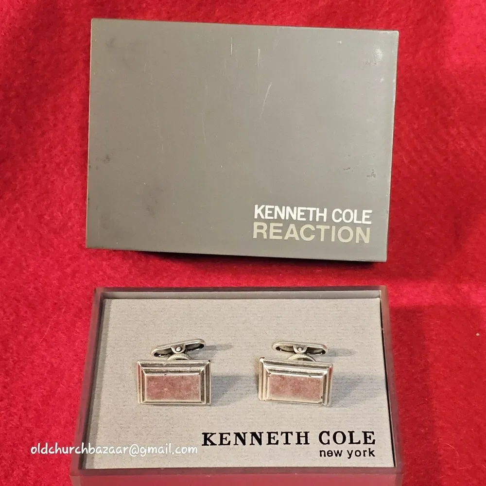 Kenneth Cole REACTION Cuff Links, silvertone - Bottle Opener & Cap